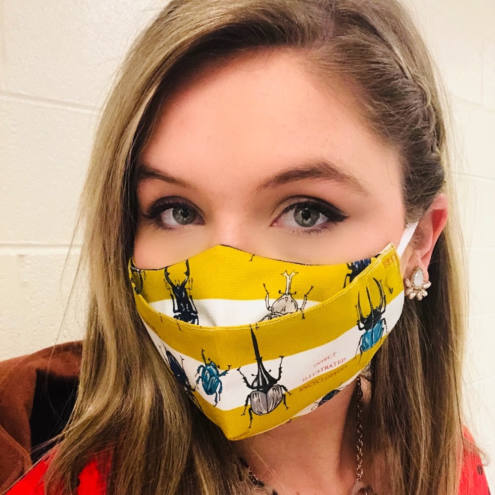 Handmade Beetles Face Mask!